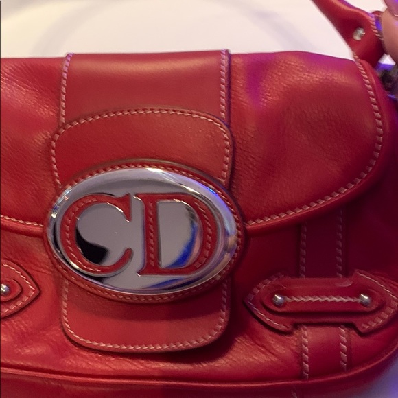 CHRISTIAN DIOR Leather CD Flap Saddle Bag - Picture 3 of 16
